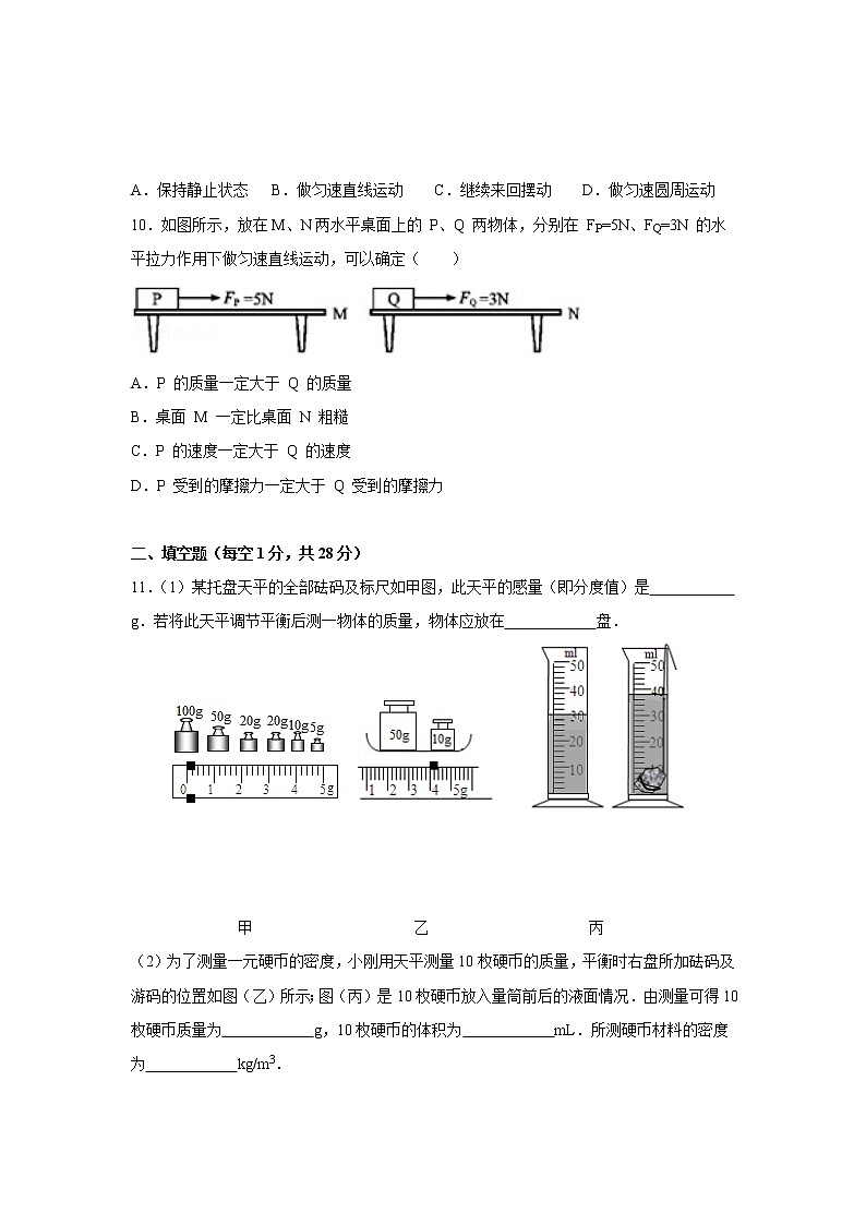 人教版初二下册（春季班）物理期中测试卷06（含答案解析）03