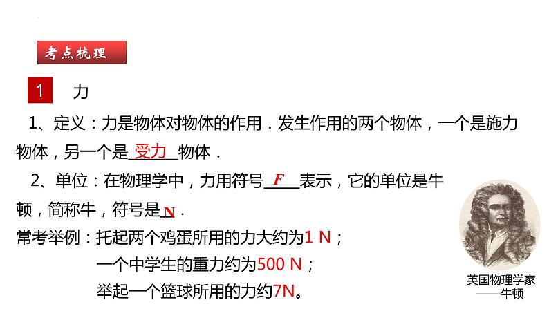 单元复习07 力【知识梳理】——2022-2023学年人教版物理八年级下册单元综合复习05