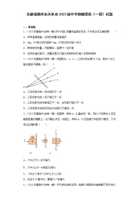 安徽省滁州市天长市2023届中考物理模拟（一模）试题(含解析）