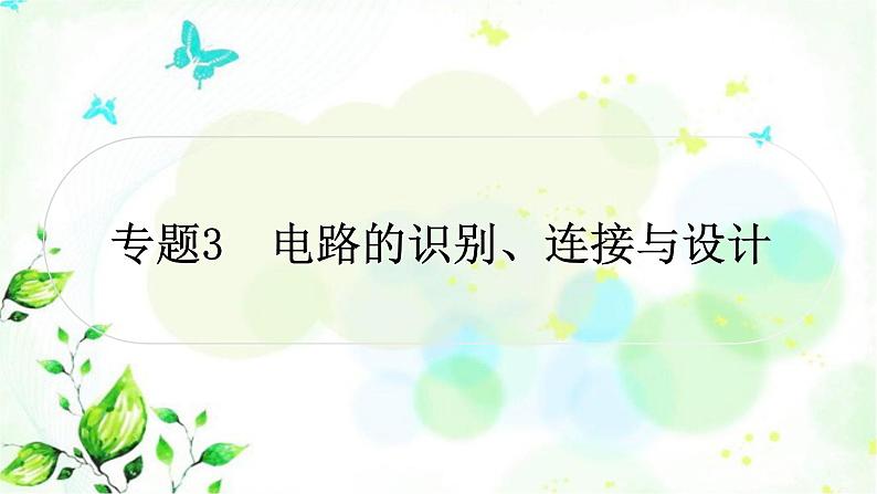 中考物理复习专题3电路的识别、连接与设计作业课件01