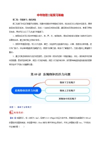 2023年中考物理重点核心知识点专题讲练  第09讲 系绳物体的浮力问题