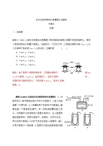 2013-2022年十年初中应用物理知识竞赛题分类解析专题09+压强