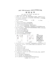 江苏省宿迁市沭阳县怀文中学等2022-2023学年九年级下学期4月期中物理试题