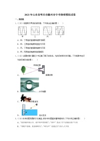 2023年山东省枣庄市滕州市中考物理模拟试卷（含答案）