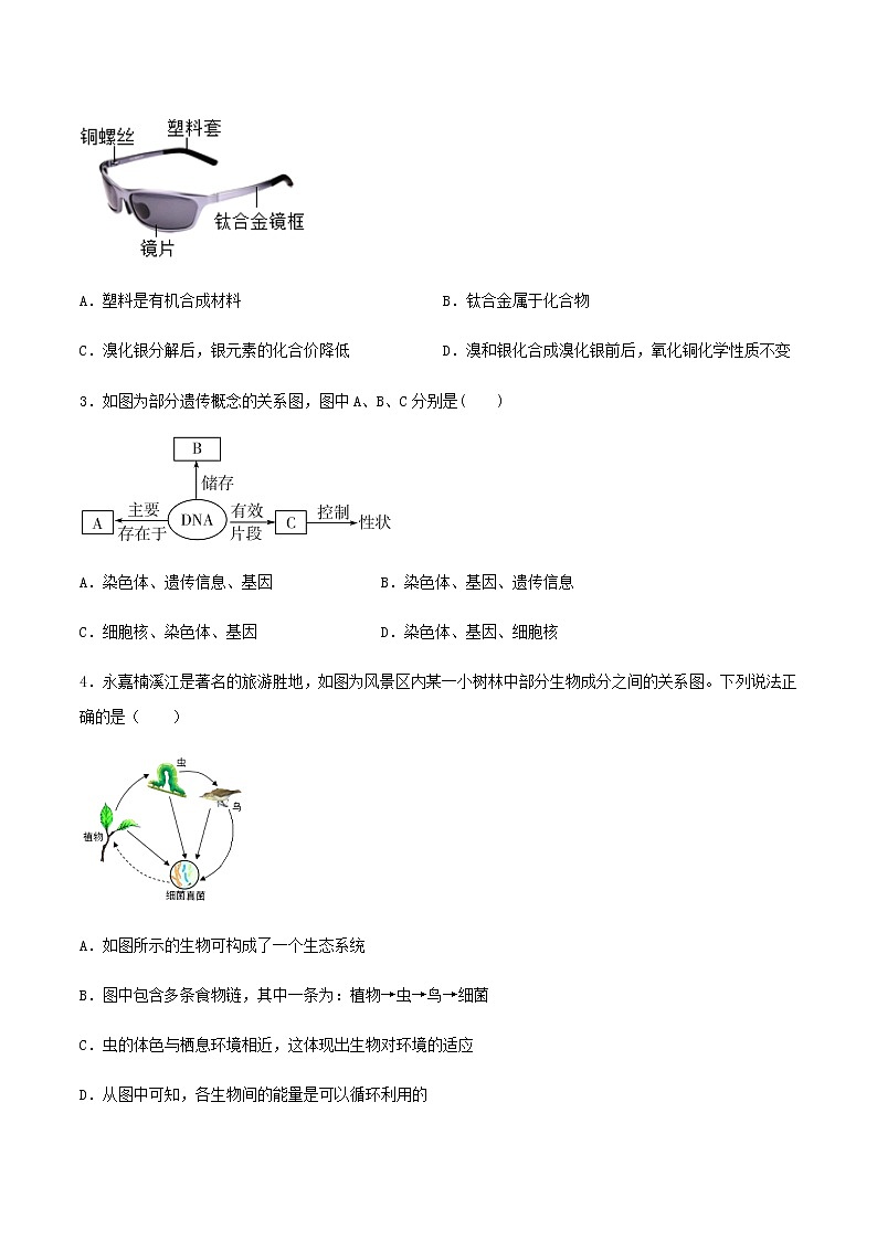 科学（浙江杭州卷）2023年中考第一次模拟考试卷02