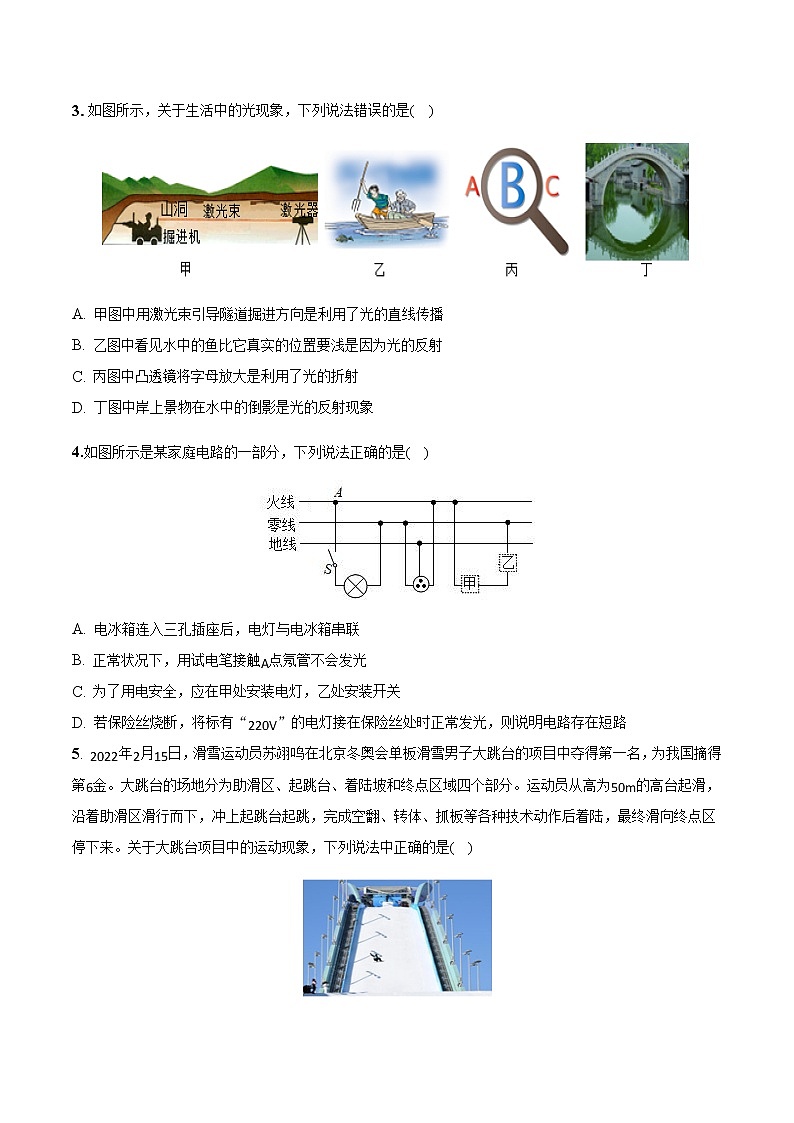 物理（辽宁沈阳卷）-2023年中考第一次模拟考试卷02