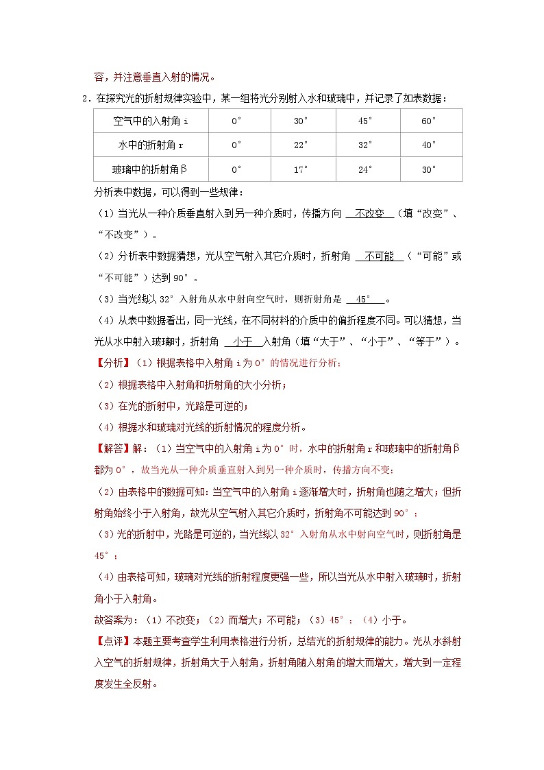 专题04 光的折射 透镜（解析版）第3页