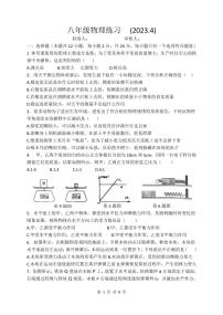 江苏省南通市通州区金北学校2022-2023学年八年级下学期期中模拟练习物理试卷