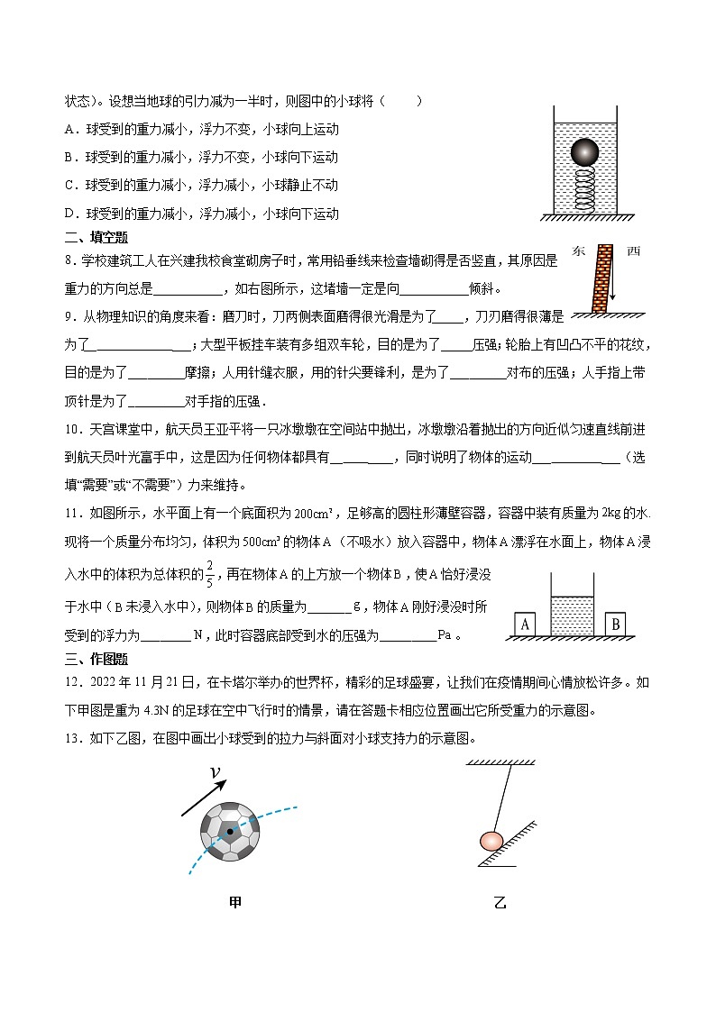 湖北省黄冈市浠水县关口镇关口初级中学2022-2023学年八年级下学期期中考试物理试题02