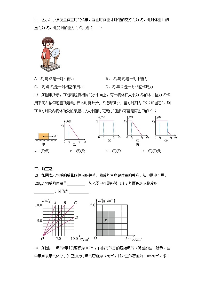 江苏省扬州市高邮市部分学校联考2022-2023学年八年级下学期期中物理试题（含答案）03