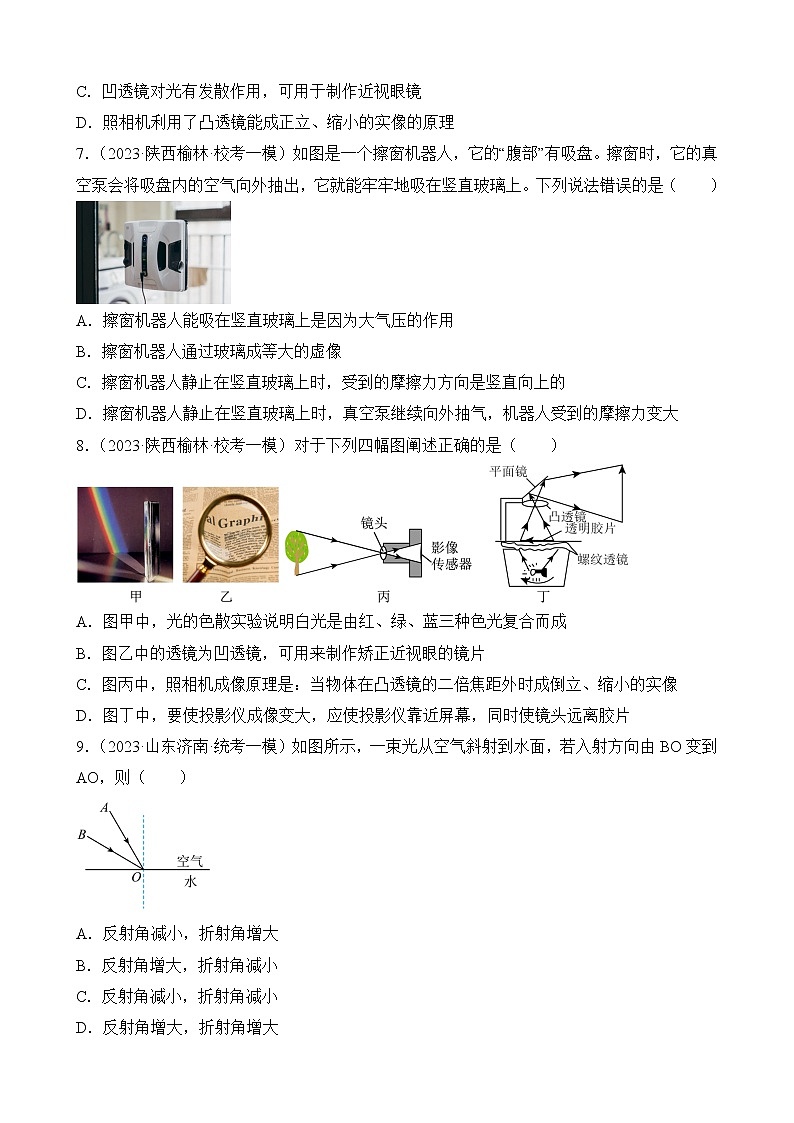 专题8 光学选择题-2023年中考物理精题典题易错题精编（原卷版）第3页