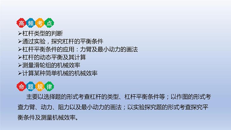 中考物理二轮复习讲练课件专题12 简单机械 (含答案)第3页