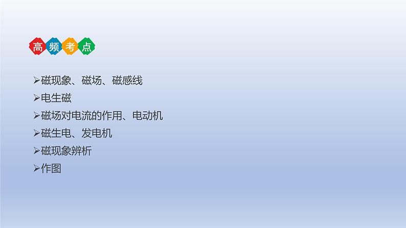 中考物理二轮复习讲练课件专题20  电与磁 (含答案)第3页