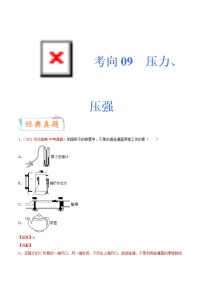 中考物理一轮复习考点练习专题09压力 压强（含答案）