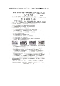 山东省临沂经济技术开发区2022-2023学年八年级下学期4月期中物理试题