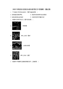 2023年黑龙江省哈尔滨市道里区中考物理一模试卷（含解析）