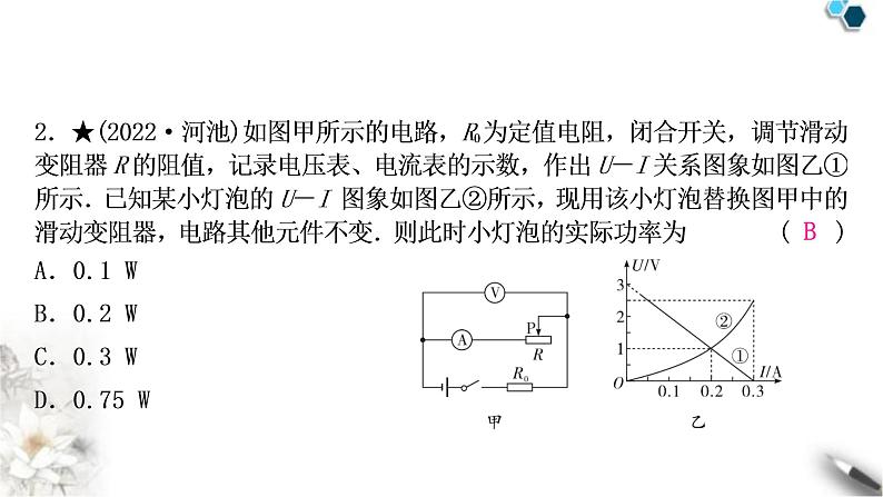 中考物理复习专题8动态电路设计作业课件03