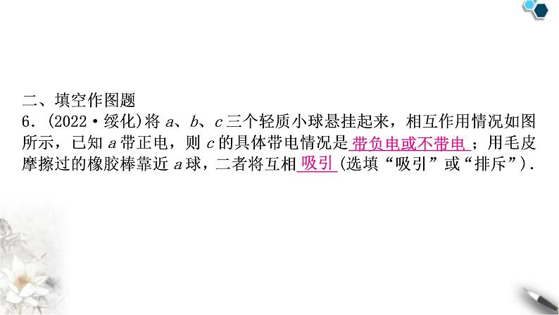 中考物理复习第13讲电流、电路、电压和电阻作业课件第7页