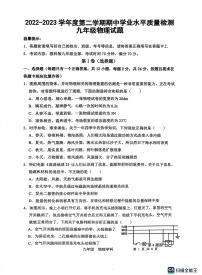 山东省菏泽市单县2022-2023学年九年级下学期4月期中物理试题