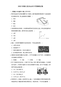 2022年浙江省舟山市中考物理试卷（word版 有答案）