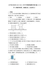 辽宁省大连市2020-2022三年中考物理真题分类汇编-01力学（质量和密度、机械运动、运动和力）