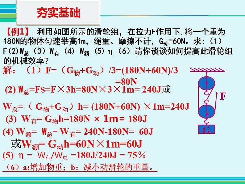 人教版八年级物理下册--12.3机械效率（课件1）第4页