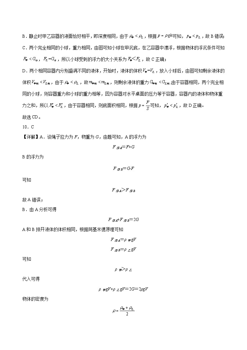 2023年中考押题预测卷02（福建卷）-物理（全解全析）03