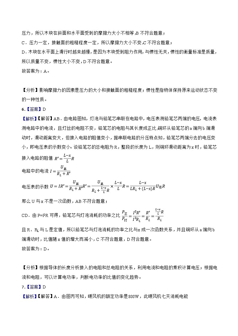 2023年中考押题预测卷02（云南卷）-物理（全解全析）03
