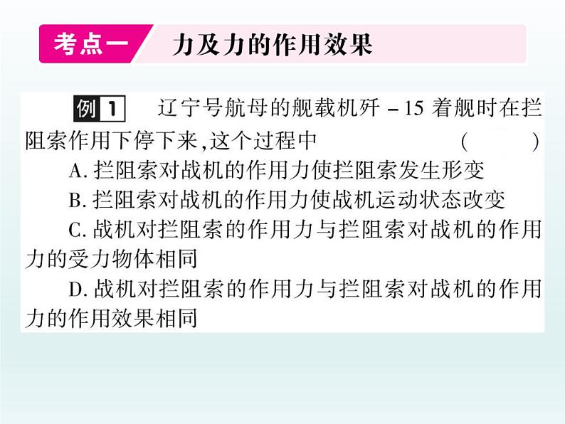 中考物理一轮复习考点梳理课件：第七讲常见的力 (含答案)第2页