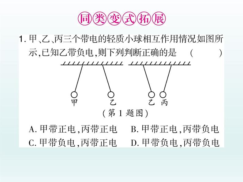 中考物理一轮复习考点梳理课件：第十六讲 静电现象和简单电路 (含答案)04