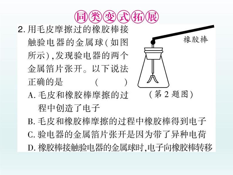 中考物理一轮复习考点梳理课件：第十六讲 静电现象和简单电路 (含答案)07