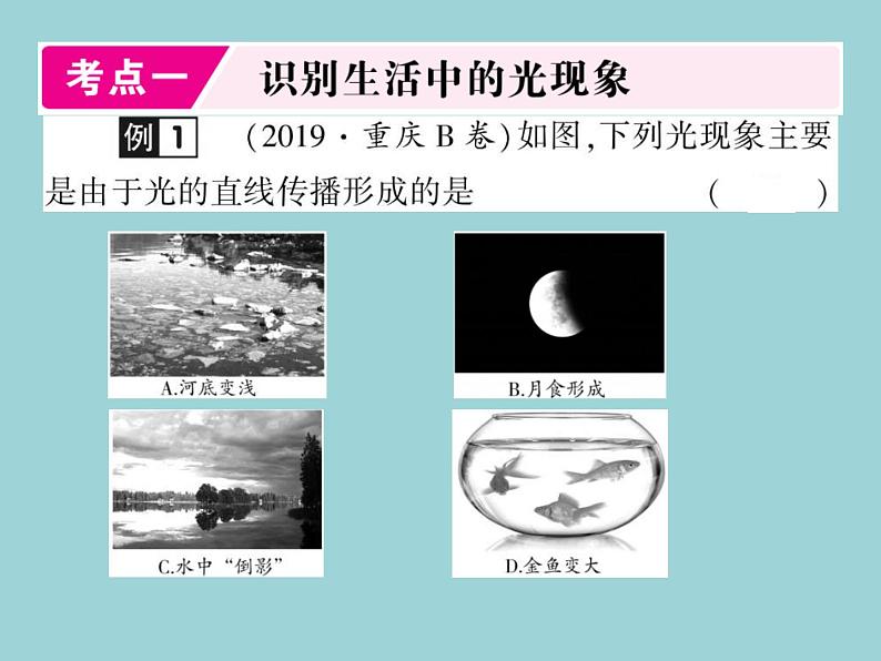 中考物理一轮复习考点梳理课件：第一讲光现象 (含答案)02
