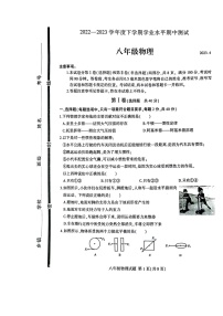 山东省临沂市费县2022-2023学年八年级下学期期中考试物理试题