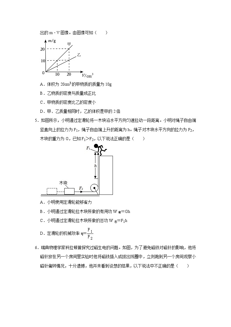 2023年广东省汕尾市中考物理二模试卷02