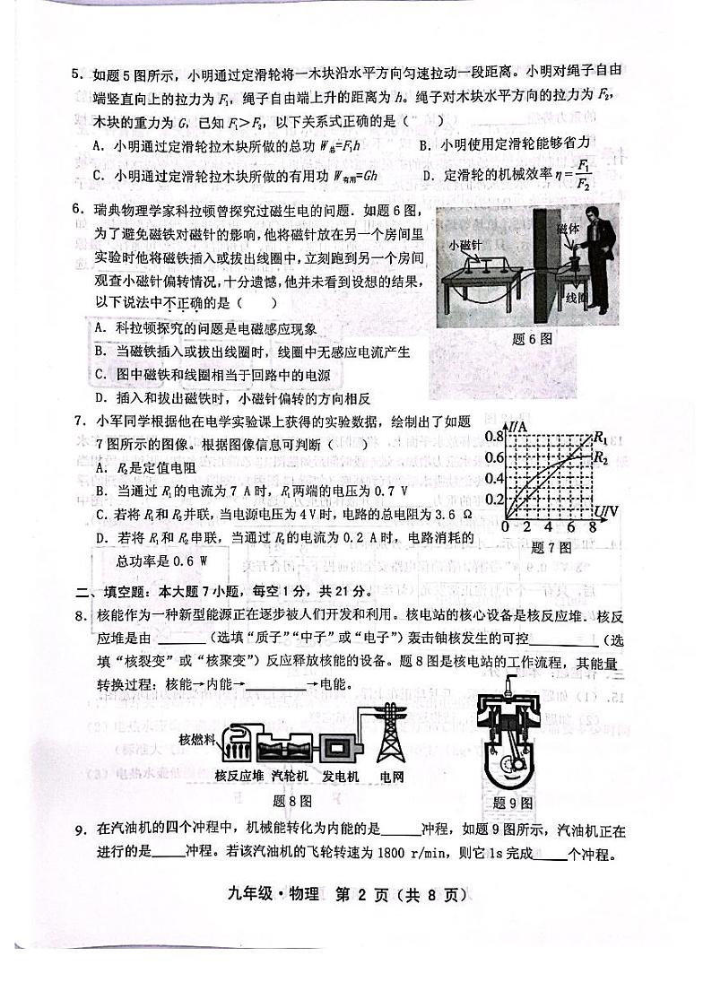 2023年广东省二模物理试题（无答案）02