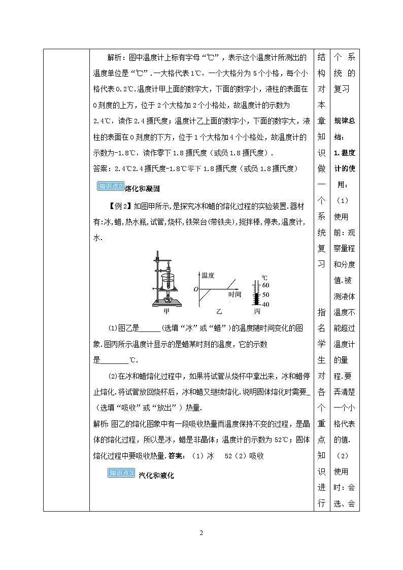 第3章《物态变化》章末复习习题课ppt课件+教学设计+单元测试卷（含参考答案与解析）02