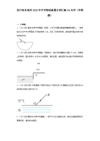 四川省各地市2022年中考物理真题分项汇编-34光学（作图题）