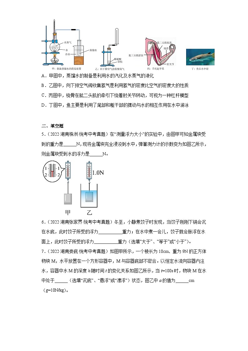 湖南省各地市2022年中考物理真题分项汇编-09压强专题（实验、计算、简答、综合题）第2页