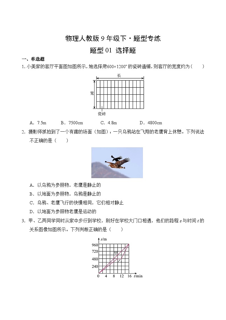 物理人教版9年级下题型专练01 选择题02