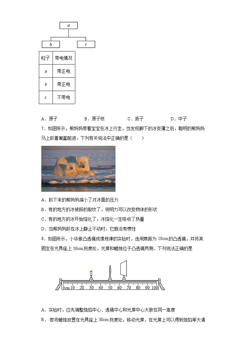 2023年河北省保定市唐县东片五校联考中考二模物理试卷（含答案）03