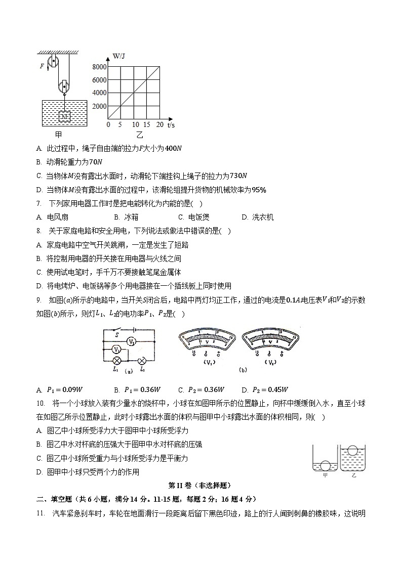 必刷卷01——2023年中考物理考前30天冲刺必刷卷（云南新中考专用）03