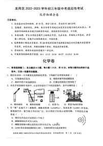 广东深圳龙岗区2023届九年级中考二模化学物理试卷+答案