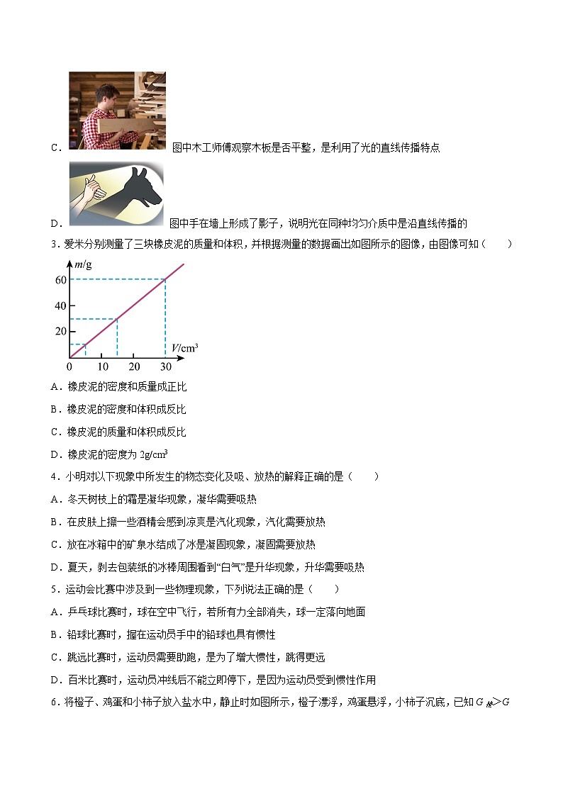 物理（山东卷）-【试题猜想】2023年中考考前最后一卷（考试版+答题卡+全解全析+参考答案）02