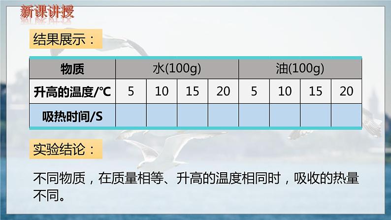 9物上（人教）第13章 13.3 第3节  比热容 PPT课件+教案07