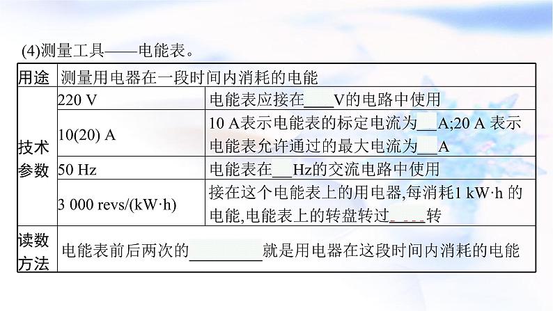 人教版中考物理总复习第五单元电路欧姆定律电功率第18课时电功率教学课件05