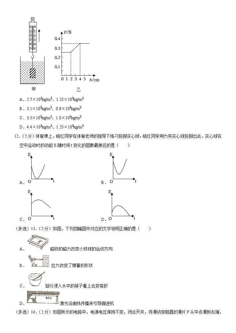 2023年河南省中考物理押题冲刺卷（含答案）03