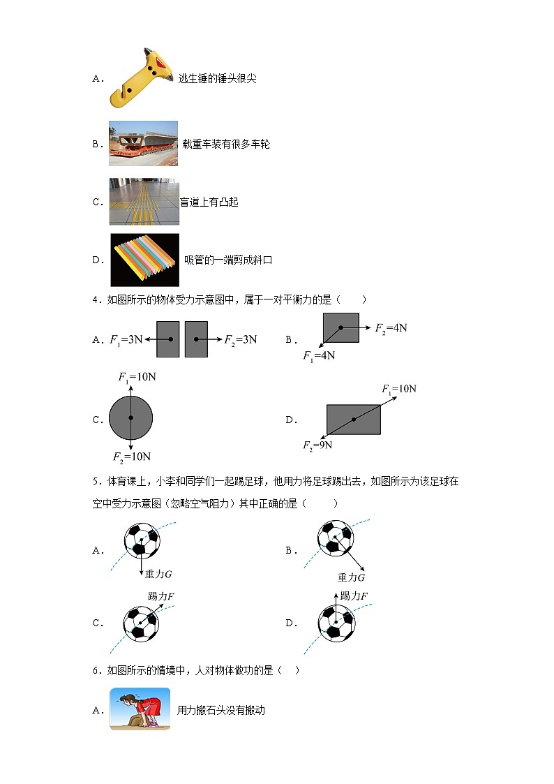 北京市朝阳区2021-2022学年八年级下学期期末物理试题02
