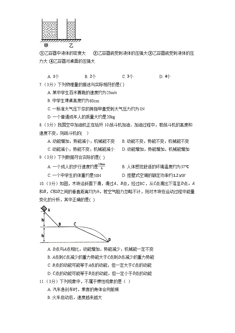 人教版物理八年级下册期末素质检测模拟试题（学校自测）2第2页