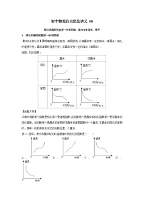 初中物理自主招生讲义08熔化和凝固的温度—时间图像、晶体与非晶体、噪声(含详解)