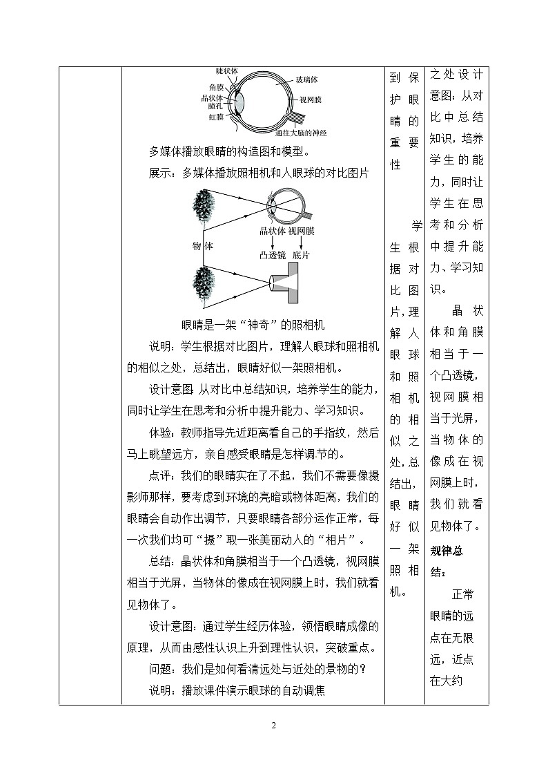 5.4《眼睛和眼镜》ppt课件+教学设计+同步练习题（含参考答案）02